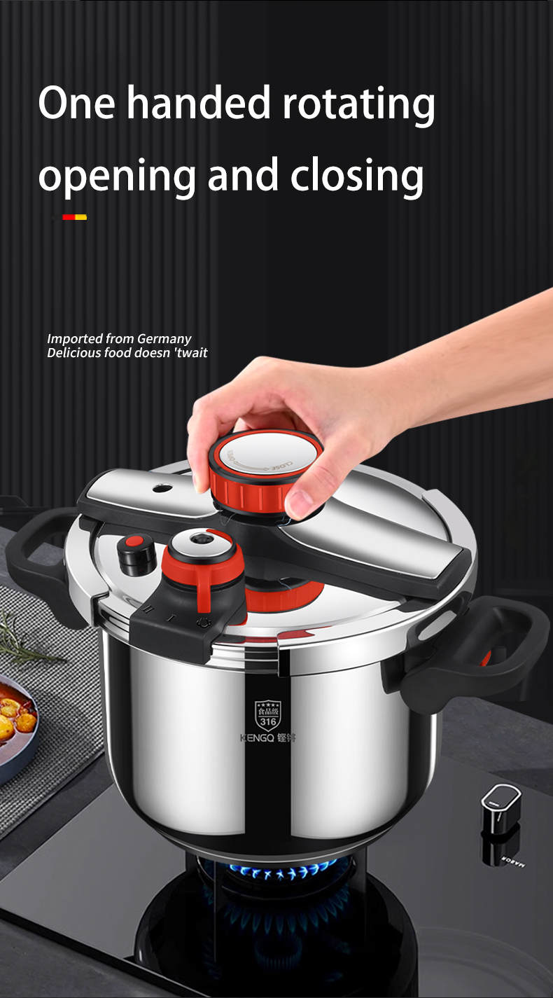 "KENGQSTEEL® Pressure Pro – Faster cooking, better taste, and guaranteed safety."