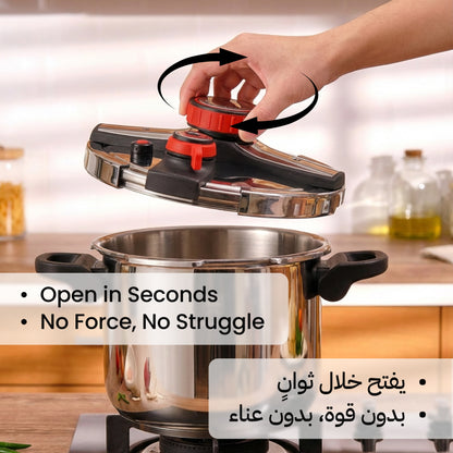 KENGQSTEEL® Pressure Pro –طبخ أسرع. أمان أعلى. وراحة بال كاملة